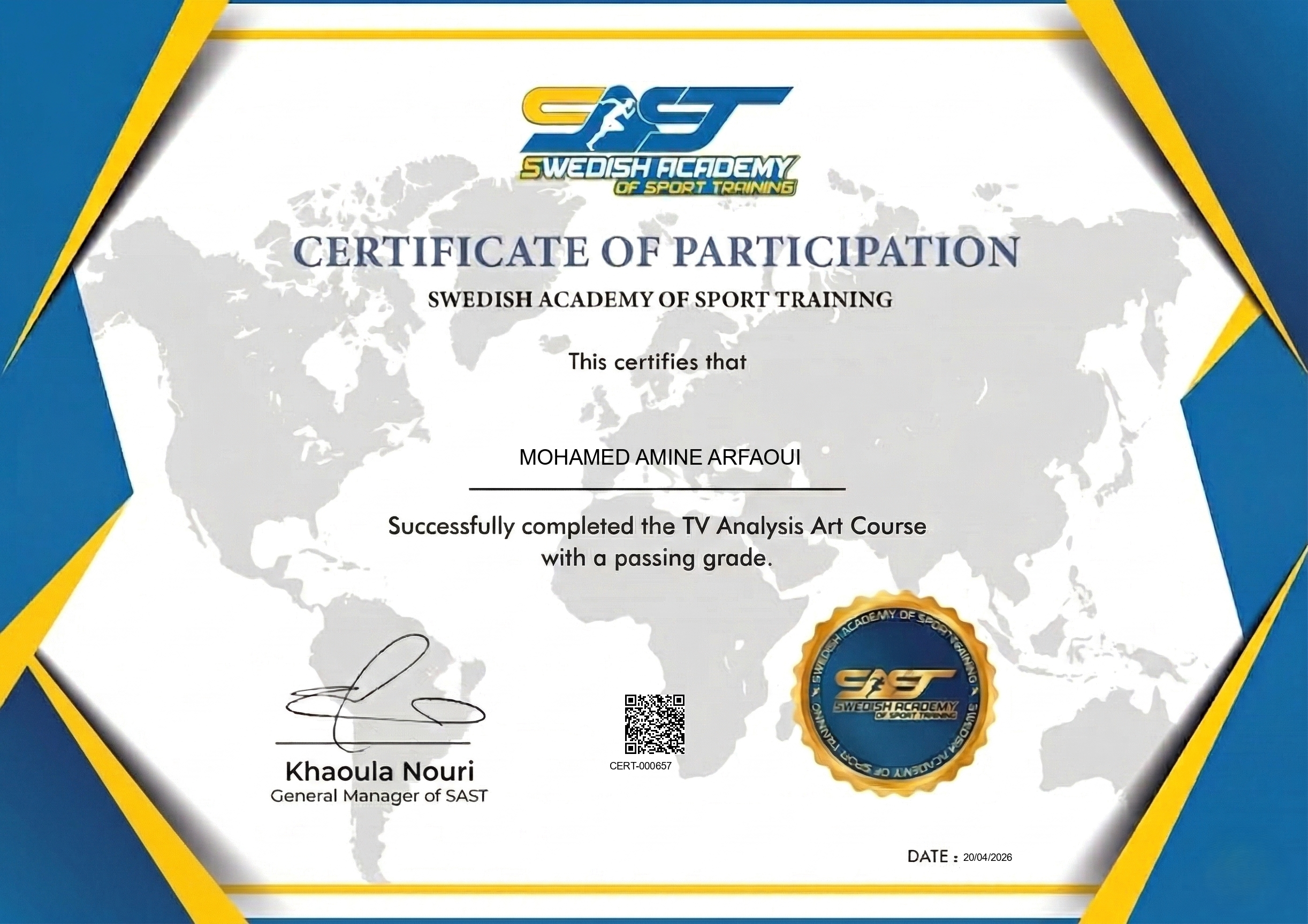 MOHAMED AMINE Arfaoui